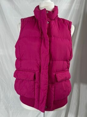 Gap Hot Pink Puffy Vest Medium